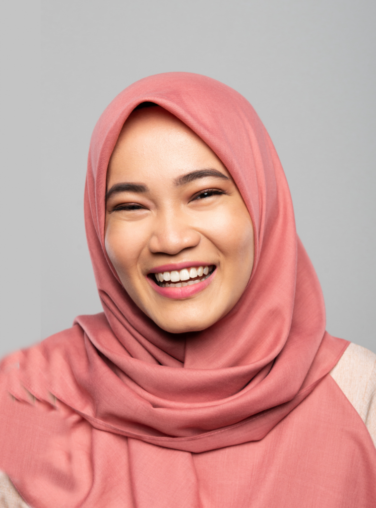 smiling malay woman
