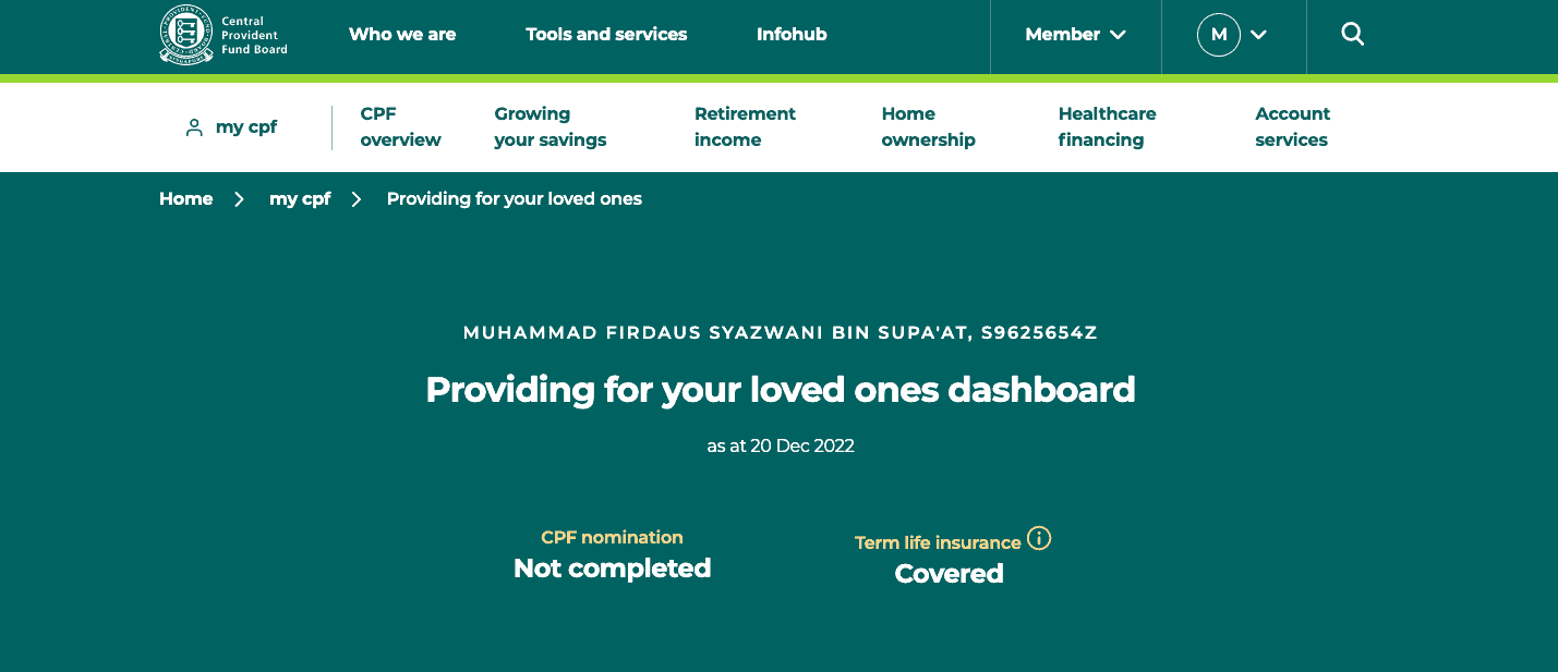 cpf dps nomination page