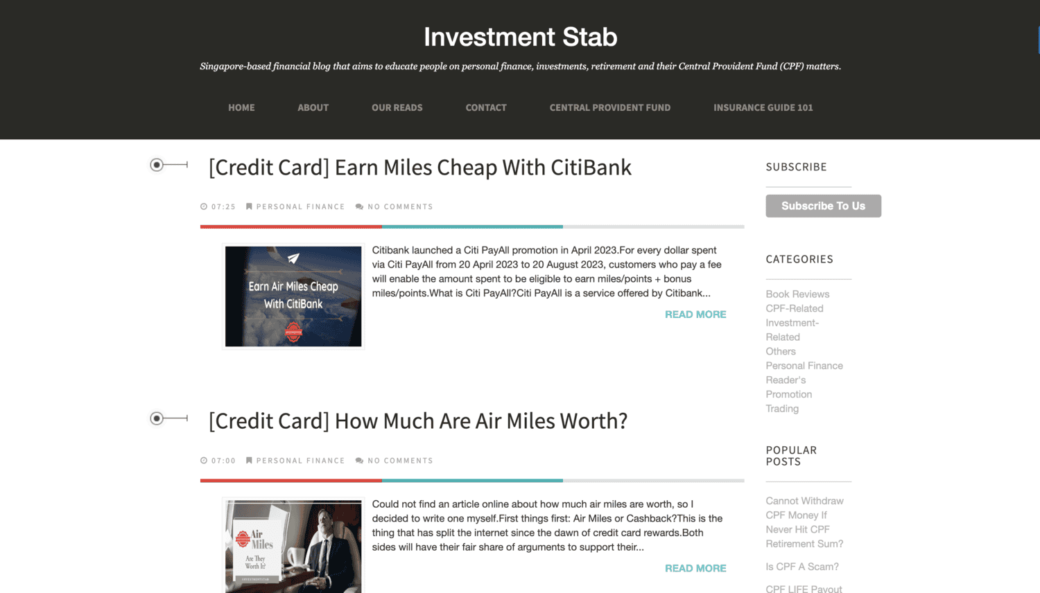 Investment Stab