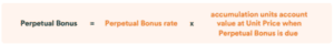 Perpetual Bonus Formula